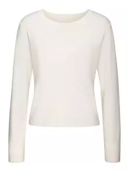 Вязаный свитер LASCANA, кремовый