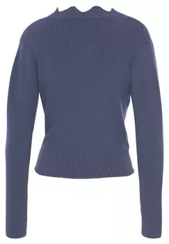 Вязаный свитер LASCANA, синий