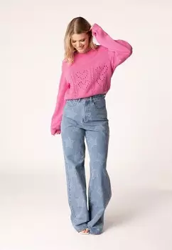 Вязаный свитер Laurella, розовый