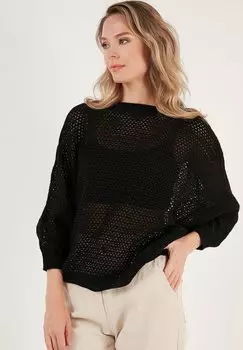 Вязаный свитер LELA, черный