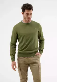 Вязаный свитер LERROS "Базовый вязаный свитер LERROS", зеленый