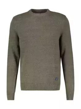 Вязаный свитер LERROS "Плоский вязаный свитер LERROS в живом вязаном виде", цвет Aged Olive