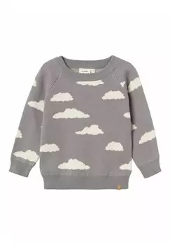 Вязаный свитер Lil' Atelier, цвет silver filigree