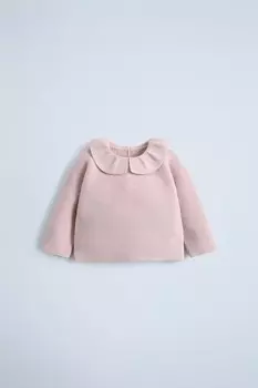 Вязаный свитер links ZARA, розовый