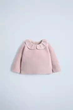 Вязаный свитер links ZARA, розовый