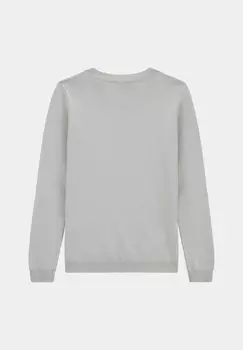 Вязаный свитер LOGO Guess, белый