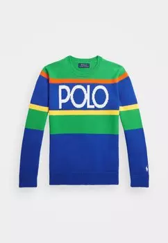 Вязаный свитер LOGO Polo Ralph Lauren, цвет sapphire star combo