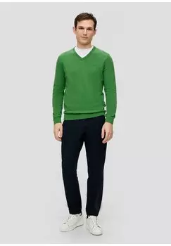 Вязаный свитер LOGO s.Oliver, цвет bambusgrn