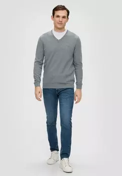 Вязаный свитер LOGO s.Oliver, цвет grau