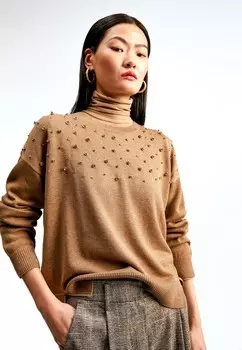 Вязаный свитер LOLA CASADEMUNT, золотой