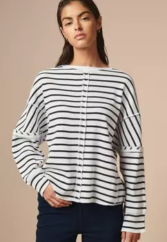 Вязаный свитер LONG SLEEVE SEAM DETAIL TEXTURE STANDARD Next, белый