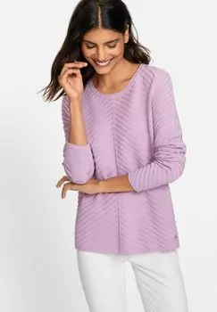 Вязаный свитер LONG SLEEVES Olsen, цвет lila