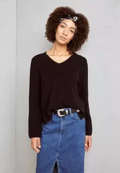 Вязаный свитер LONGSLEEVE V NECK Marc O'Polo, цвет black