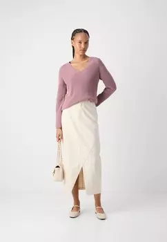 Вязаный свитер LONGSLEEVE V NECK Marc O'Polo, розовый