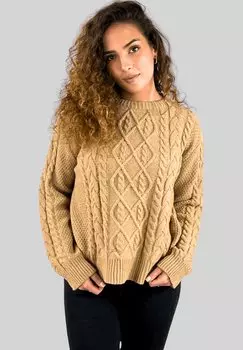 Вязаный свитер LOVE & MONEY, верблюд