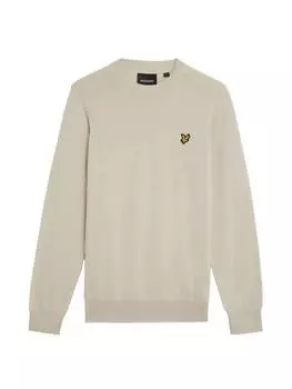Вязаный свитер Lyle & Scott, бежевый