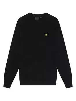 Вязаный свитер Lyle & Scott, черный