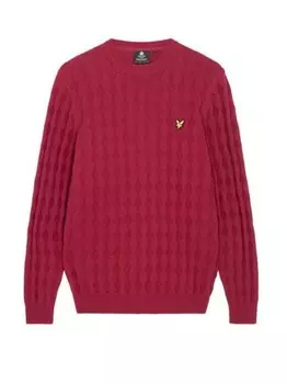 Вязаный свитер Lyle & Scott, красный