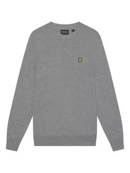 Вязаный свитер Lyle & Scott, серый