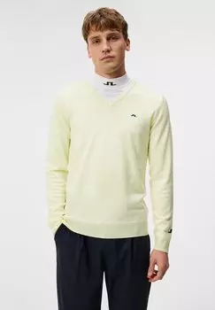 Вязаный свитер LYMANN J.LINDEBERG Sports, цвет wax yellow