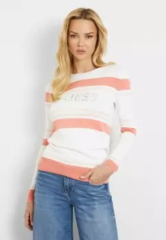 Вязаный свитер MACY LOGO Guess, цвет orange mehrfarbig