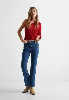 Вязаный свитер Mango Kids, цвет bordeaux