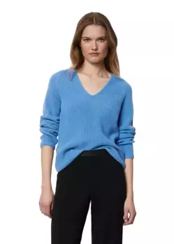 Вязаный свитер Marc O'Polo "из мягкой хлопковой пряжи", синий