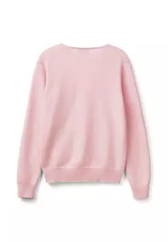 Вязаный свитер MARL V-NECK United Colors of Benetton, розовый