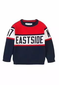 Вязаный свитер MINOTI, цвет red navy white