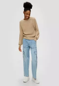 Вязаный свитер MIT ELEMENTEN QS, пестрый синий