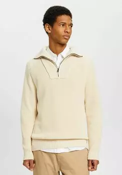 Вязаный свитер MIT HALBLANGEM REISSVERSCHLUSS Esprit, цвет light taupe