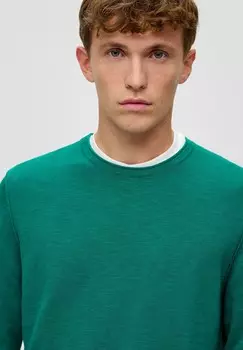 Вязаный свитер MIT ROLLKANTE s.Oliver, зеленый