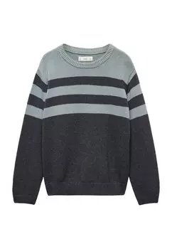 Вязаный свитер MOISES Mango Kids, цвет charcoal