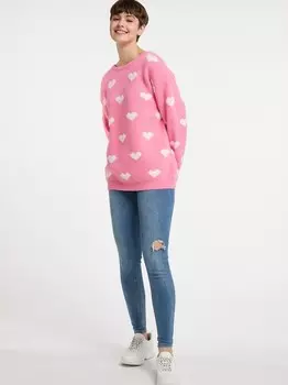 Вязаный свитер Mymo, розовый