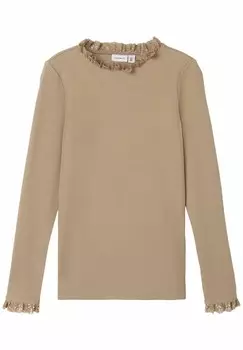 Вязаный свитер Name it, коричневый