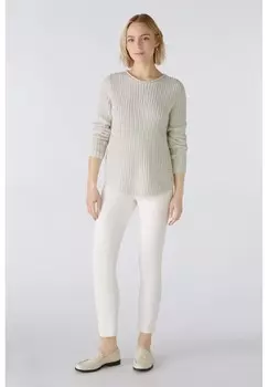 Вязаный свитер NAOLIN Oui, бежевый