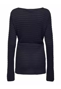 Вязаный свитер NORMAL GESCHNITTEN ONLY MATERNITY, темно-синий