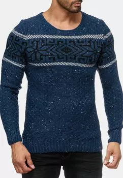 Вязаный свитер NORWEGERMUSTER Reslad, цвет blau