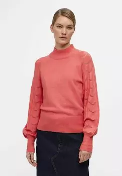 Вязаный свитер OBJEVA Object, цвет georgia peach