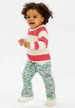 Вязаный свитер OLLY STRIPED The New Siblings, цвет geranium