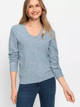 Вязаный свитер Olsen, голубой