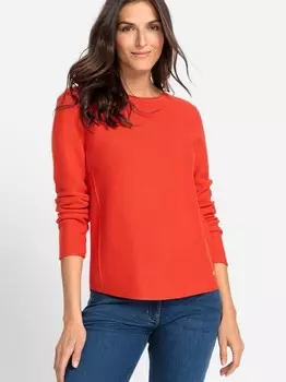 Вязаный свитер Olsen, оранжевый