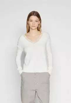 Вязаный свитер ONLSUNNY V-NECK ONLY, крем
