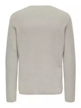 Вязаный свитер ONLY & SONS "ONSERIC REG 12 STRUC CREW KNIT", цвет Silver Lining