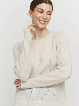 Вязаный свитер от martine B.Young, бежевый