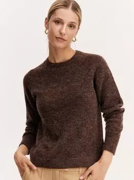 Вязаный свитер от martine B.Young, коричневый