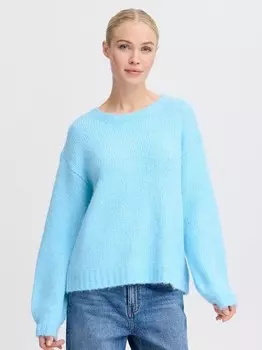Вязаный свитер от miller B.Young, бирюзовый
