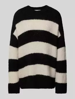 Вязаный свитер оверсайз с круглым вырезом, модель 'GABELLA' Selected Femme, кремовый