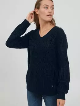 Вязаный свитер оксалава Oxmo, синий