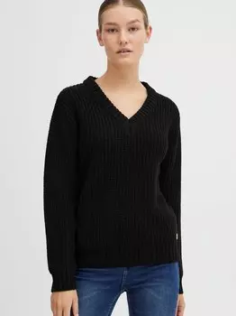 Вязаный свитер окснанни Oxmo, черный